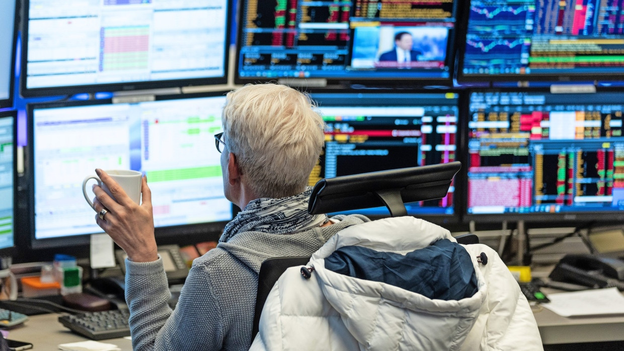 Kaufen oder Verkaufen? Im Handelssaal der Frankfurter Börse